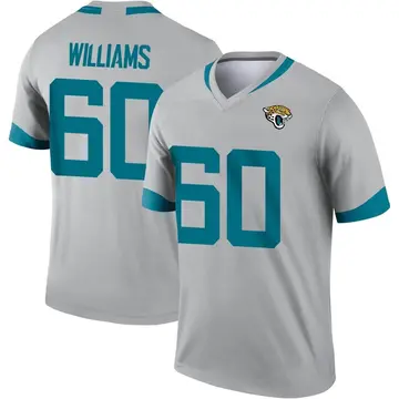 Men's Nike Darryl Williams Teal Jacksonville Jaguars Game Player Jersey Size: Large