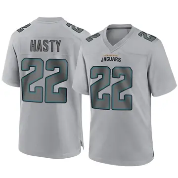 Men's Nike JaMycal Hasty Teal Jacksonville Jaguars Game Player Jersey Size: 3XL