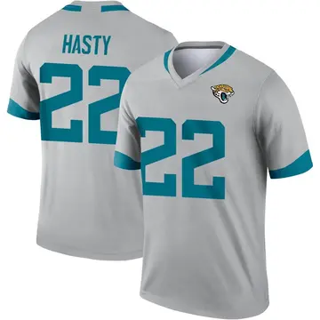 Men's Nike JaMycal Hasty Teal Jacksonville Jaguars Game Player Jersey Size: 3XL