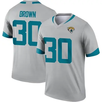 Montaric Brown Youth Nike Black Jacksonville Jaguars Custom Team Color Game Jersey Size: Large