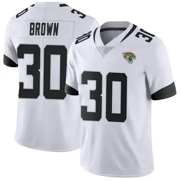 Montaric Brown Youth Nike Black Jacksonville Jaguars Custom Team Color Game Jersey Size: Large